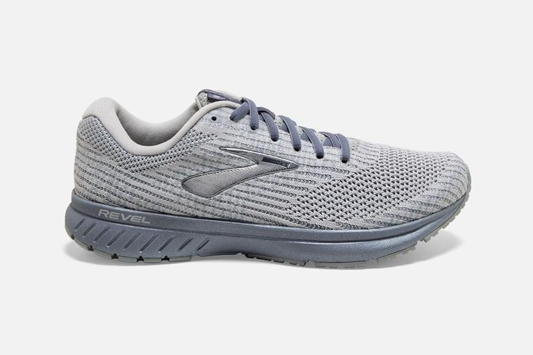 Brooks Men's Revel 3 Road Running Shoes - Grey (ULSG74628)